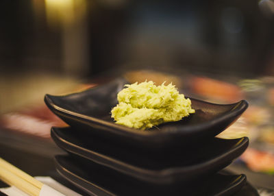 Close-up of food in plate