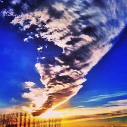 Low angle view of cloudy sky