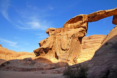 Rock formations in a desert