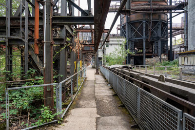 Empty railroad track