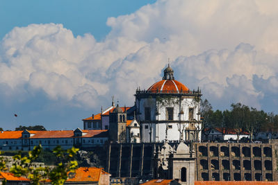 Traditional building against sky in city