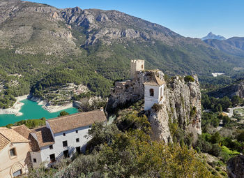 Views from guadalest castle, alicante, spain