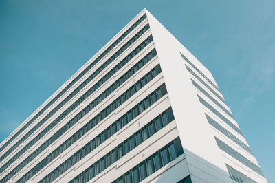 Low angle view of modern building against sky