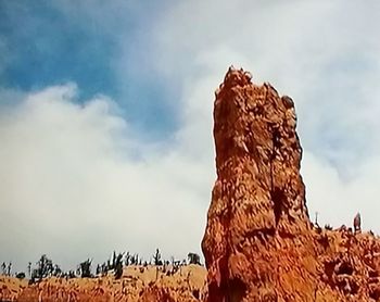 Low angle view of horse against sky