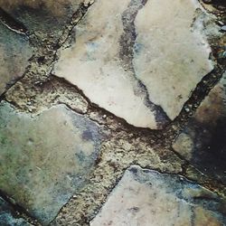 Close-up of frozen rocks