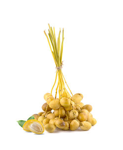 Close-up of lemon against white background