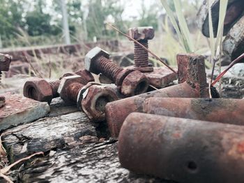 Close-up of rusty metal