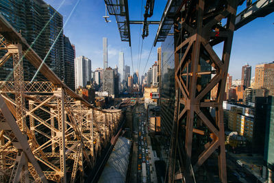 Low angle view of skyscrapers