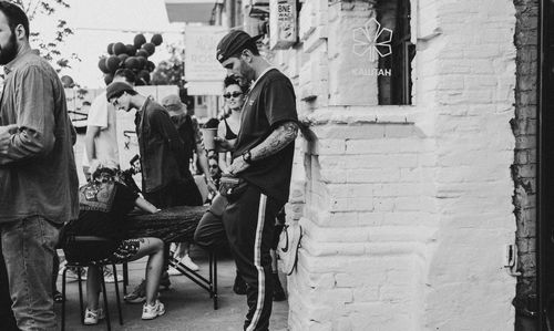 People sitting on chair