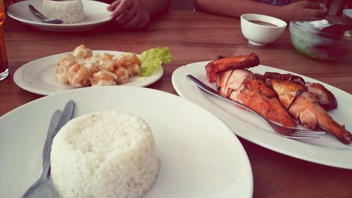 Close-up of food in plate