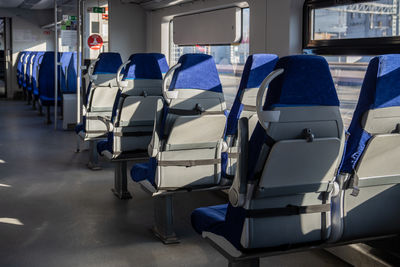 Empty seats in bus