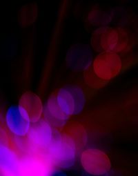 Defocused image of illuminated lights