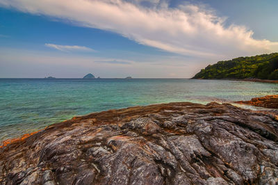 Scenic view of sea against sky