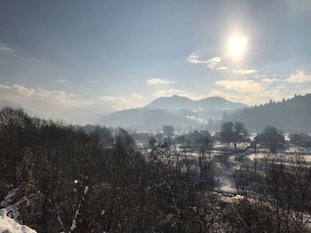 Scenic view of landscape against sky