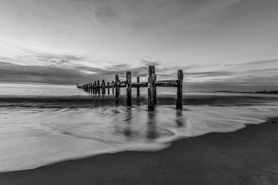 Long exposure seascape, lowestoft 