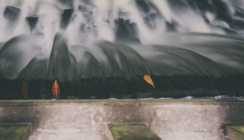 River flowing through rocks