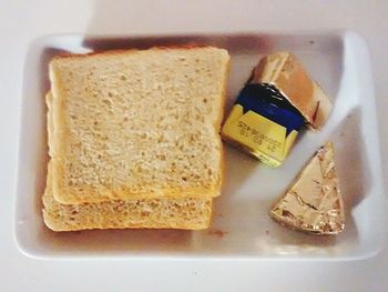 Close-up of breakfast on plate