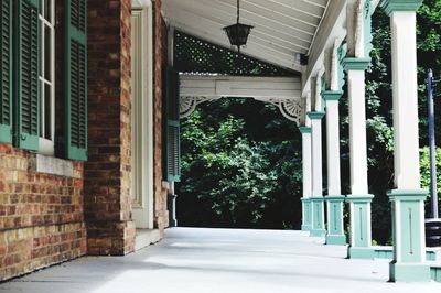 Entrance of building
