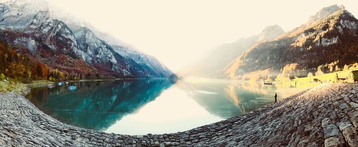 Panoramic view of lake