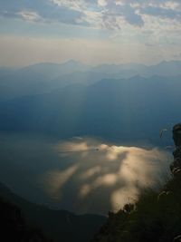 Scenic view of land against sky