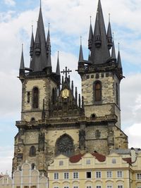 Low angle view of historic building against sky