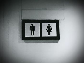 Information sign on wall