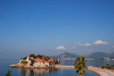 Sveti stefan on the adriatic coast, montenegro