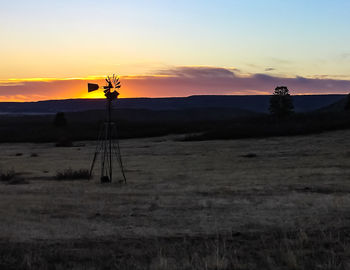 Scenic view of sunset against sky