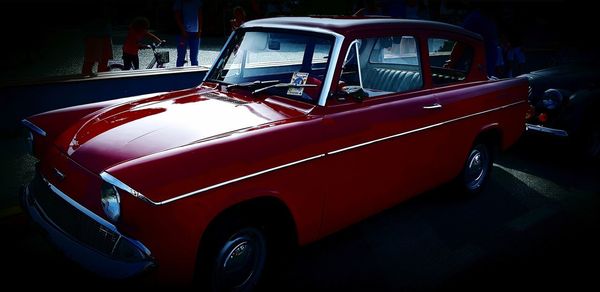 Car on street in city