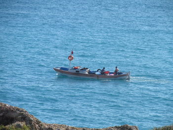 Boats in sea