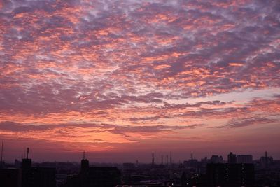 Cityscape at sunset