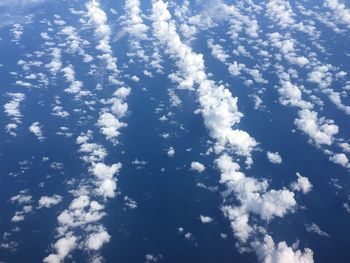 Low angle view of clouds in sky