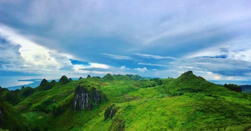 Panoramic view of landscape against sky