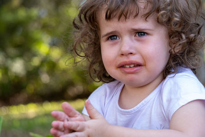 Portrait of cute baby