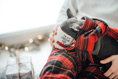 Rear view of man wearing hat