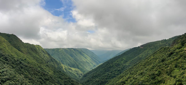 Panoramic view of landscape against sky