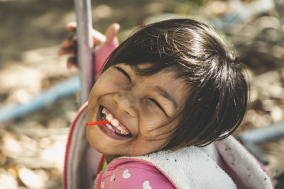 Close-up of girl