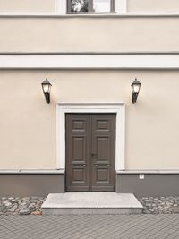 Exterior of building by street