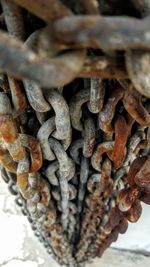 Close-up of rusty metal