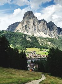 Scenic view of mountain against sky