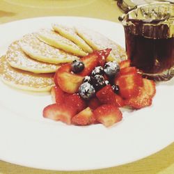 Close-up of food in plate