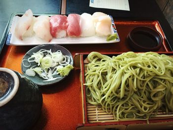 Close-up of food in plate