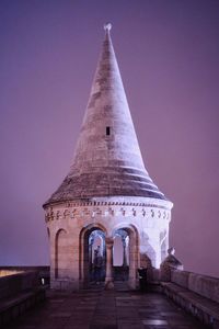 Low angle view of building against clear sky