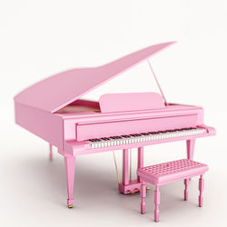 Close-up of piano against white background