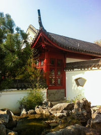 Built structure with trees in background