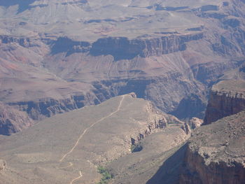 Scenic view of rocky mountains