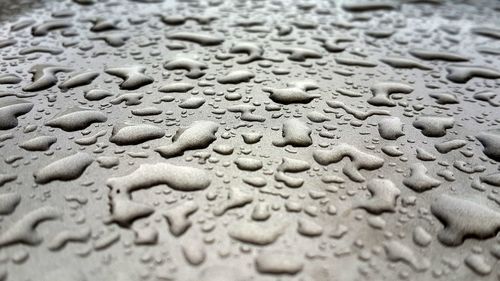 Full frame shot of raindrops