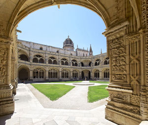 View of historic building against clear sky