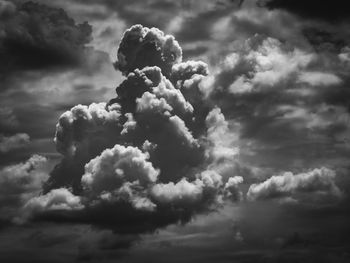 Low angle view of storm clouds in sky