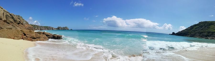 Panoramic view of sea against sky